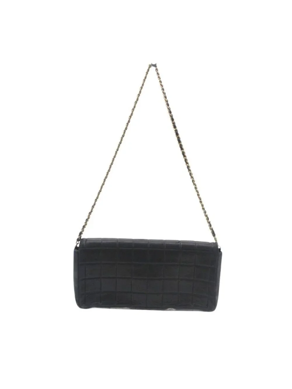 Chanel Shoulder Bag Cho Edge Coat Lambskin Black